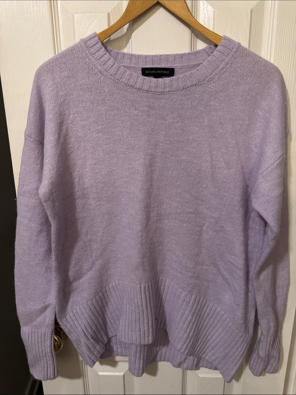 Banana Republic Lavender Crewneck Sweater